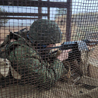 Занятия по огневой подготовке с военнослужащими из числа нового пополнения