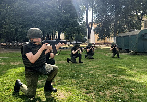 Занятия по тактико-специальной подготовке с военнообязанными в 127 брс