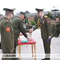 На площади Государственного флага  прошёл выпуск лейтенантов военно-медицинского института в БГМУ
