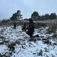 С военнослужащими 7-го инженерного полка СЗОК проведено занятие по подрывному делу