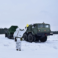 На одном из полигонов ВВС и войск ПВО прошло тактическое учение с подразделением зенитного ракетного полка