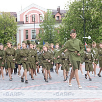 Церемония открытия реконструированной площади Победы в Бобруйске