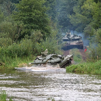 Одно из подразделений 11 омбр совершило марш в назначенный район для проведения занятий