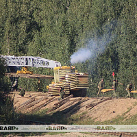 Розыгрыш практических действий воинских частей и подразделений транспортных войск