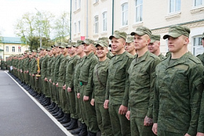 Чествование военнослужащих, увольняемых в запас