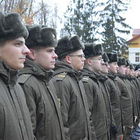 Церемония чествования военнослужащих в 49 ртбр