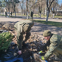 Личный состав 72 ОУЦ принял участие в республиканском субботнике