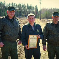 Военнослужащие 36-й дорожно-мостовой и 65-й автомобильной бригад приняли участие в акции «Дай лесу новае жыццё!»