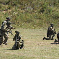 Занятия по боевой подготовке в 5 обрСпН
