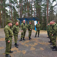 На Вилейщине проводится плановый учебный сбор с военнообязанными территориальных войск