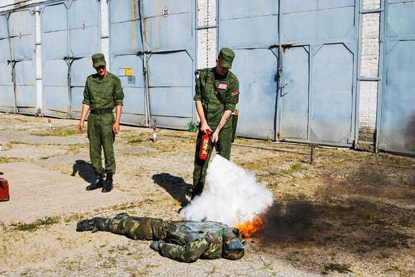 В Минской военной комендатуре прошел единый день безопасности военной службы