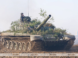 Ротное тактическое учение с боевой стрельбой с одним из танковых подразделений 120 омбр