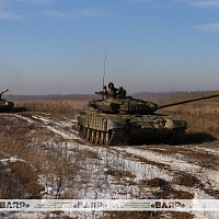 Ротное тактическое учение с боевой стрельбой с одним из танковых подразделений 120 омбр