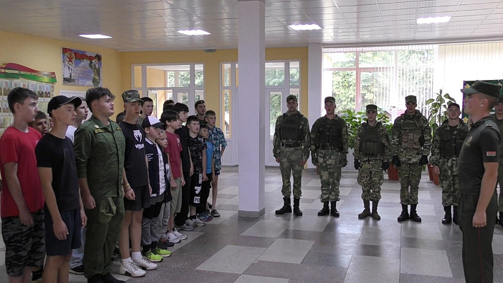 Состоялось открытие очередной смены спортивно-патриотического лагеря «Гвардейцы»