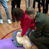  Представители военно-медицинского института в БГМУ приняли участие в акции «Запусти сердце»