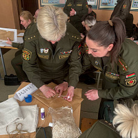 Сбор со специалистами фельдъегерско-почтовой связи Вооружённых Сил