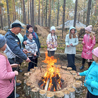 Праздник в полевом лагере