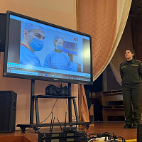 Курсанты военно-медицинского института в БГМУ провели профориентационные встречи