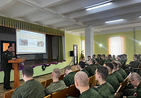 Делегат VII Всебелорусского народного собрания провёл информирование в 228-м отдельном полку РЭБ 