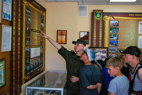 Минскую военную комендатуру посетили дети военно-патриотического лагеря «Гвардеец» города Минска