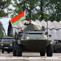 Торжественная церемония передачи техники связи в 619 бхрмусс