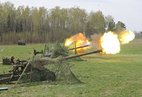 В Осиповичах проводится контрольное занятие по специальной подготовке с 51-й артиллерийской бригадой