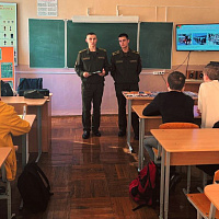 Профориентационная беседа с учащимися школы г. Гомеля