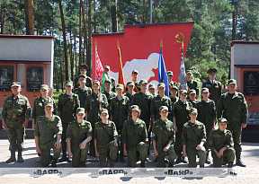 Открытие военизированных сборов центра патриотического воспитания молодёжи «Вектор»