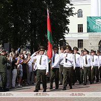 Принятие Военной присяги курсантами-первокурсниками военно-технического факультета в БНТУ