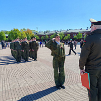 В Бресте прошёл смотр-конкурс по строевой подготовке среди школьников