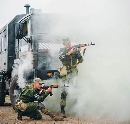 Тактико-специальное занятие прошло с военнослужащими 36 дмостбр
