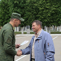 Торжественная церемония завершения учебных сборов