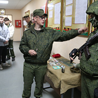 Сегодня в 86-й  бригаде связи прошел День призывника