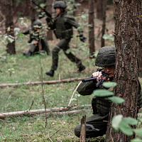 Занятия по тактической подготовке с курсантами Военной академии
