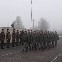 Чествование военнослужащих, увольняемых в запас