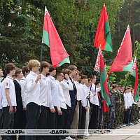 Торжественная церемония закрытия учебно-полевого сбора прошла у мемориала героям 120-й дивизии в Уручье