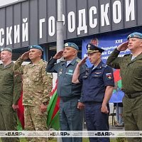Торжественное открытие XXII открытого чемпионата Вооружённых Сил Республики Беларусь по парашютному спорту