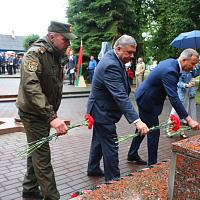 Митинг, посвящённый Дню освобождения города Слонима от немецко-фашистских захватчиков