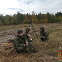Тактическое учение на полигоне Осиповичский