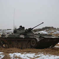 Гвардейцы выполнили упражнения стрельб из стрелкового оружия и БМП-2
