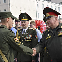 Курсанты военно-транспортного факультета в БелГУТ приняли Военную присягу