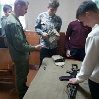 В рамках военно-патриотического воспитания