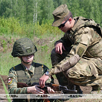 Второй день смотра конкурса на лучший военно патриотический клуб Вооруженных Сил 
