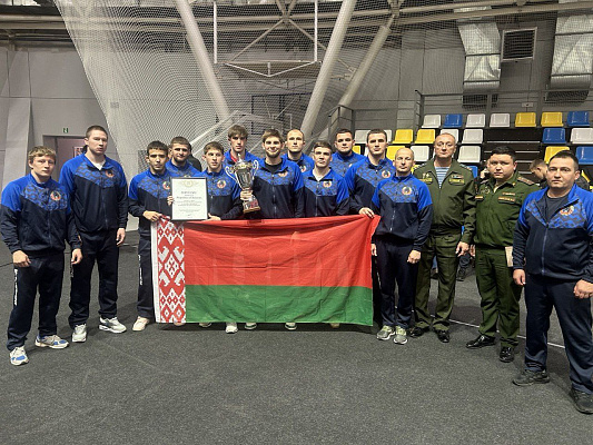 Белорусские армейские спортсмены взяли бронзу на престижном международном турнире по спортивной борьбе в России