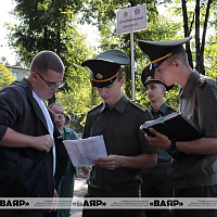 Для первокурсников Военной академии Беларуси с понедельника начнётся курс начальной военной подготовки