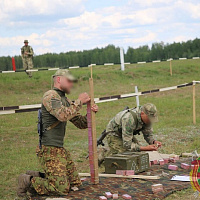 Завершился этап испытания на право ношения нагрудного знака «Доблесть и мастерство»