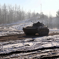 С курсантами Военной академии прошли занятия по вождению боевых машин