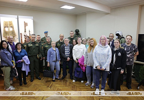 Представители военного информационного агентства «Ваяр» посетили Государственный музей истории Вооружённых Сил Республики Беларусь