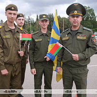 Военнослужащие приняли участие в патриотическом автопробеге Минского района