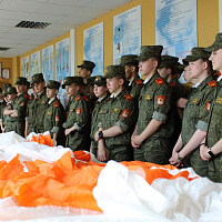  Учебно-полевые сборы с учащимися Брестского областного кадетского училища в 61 иаб